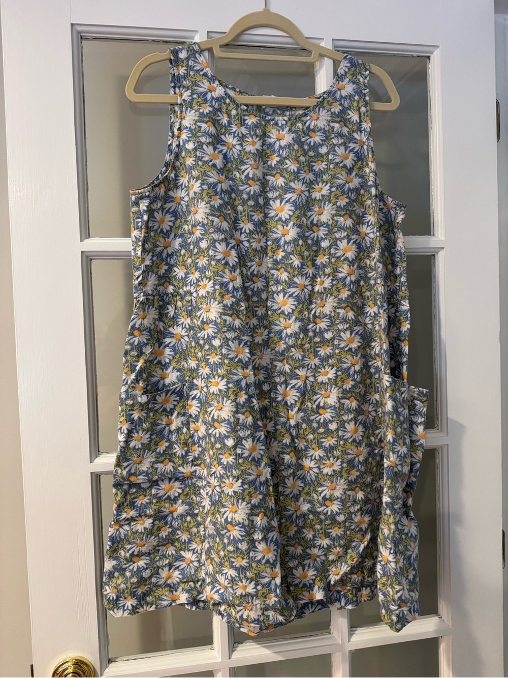 J.Jill Love Linen Daisy Print Daisy Shift Dress